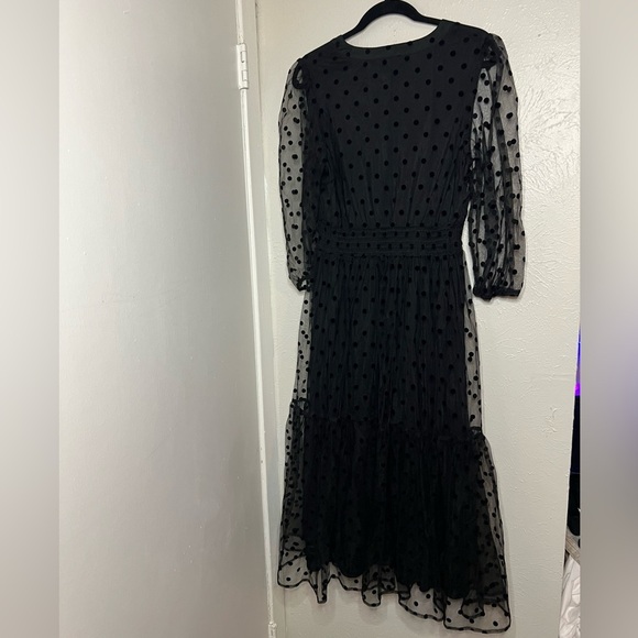 Seen and Be Seen Black Polka Dot Dress - Picture 4 of 7